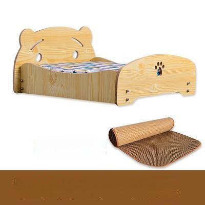 Wholesale removable and washable four-season universal princess nest pet dog dog wooden bed with cushion nest teddy than bear medium and small dog cat bed