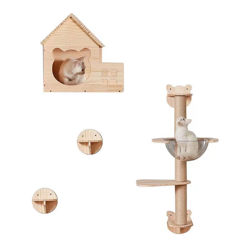 Wholesale Wall Hanging Cat Nest Space Saving Tongtian Cat Climbing Frame Cat Fence Space Capsule Toys Air Ladder Corridor