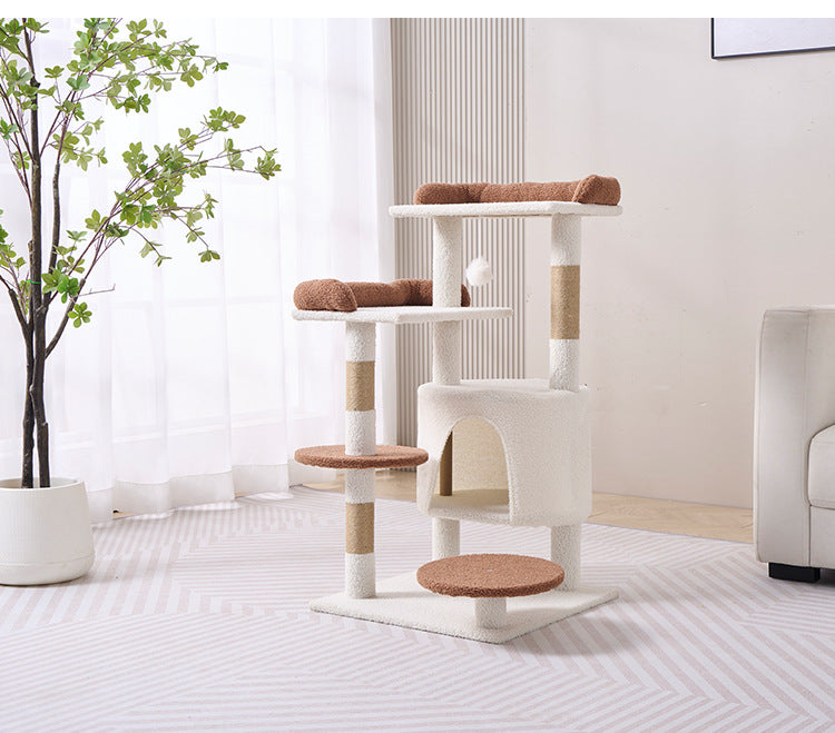 Wholesale cat climbing frame big cat special cat frame plush products pet supplies tease cat ball cat