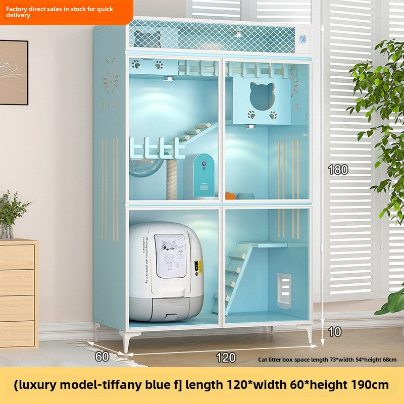 Wholesale Solid Wood Household Cat Villa Indoor Cat House Cat Cage Multi-colored Cat House Wooden Home