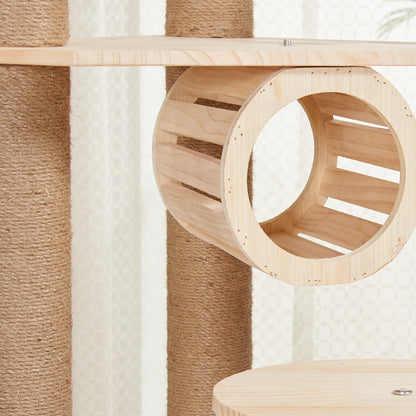 Wholesale Pine Cat Climbing Frame Cat Nest Cat House Cat Jump Platform Processing Space Capsule Cat Toys Pet Nest Pet Supplies Cat Room