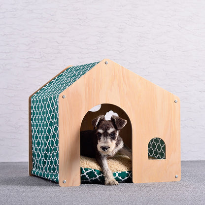 Wholesale Shed Pet House Dog House Cat Nest Pastoral Design White Birch Cat Nest Dog Mat Pet Supplies
