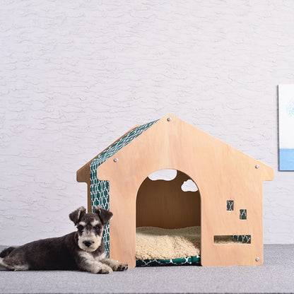 Wholesale Shed Pet House Dog House Cat Nest Pastoral Design White Birch Cat Nest Dog Mat Pet Supplies