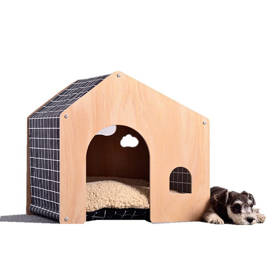Wholesale Shed Pet House Dog House Cat Nest Pastoral Design White Birch Cat Nest Dog Mat Pet Supplies