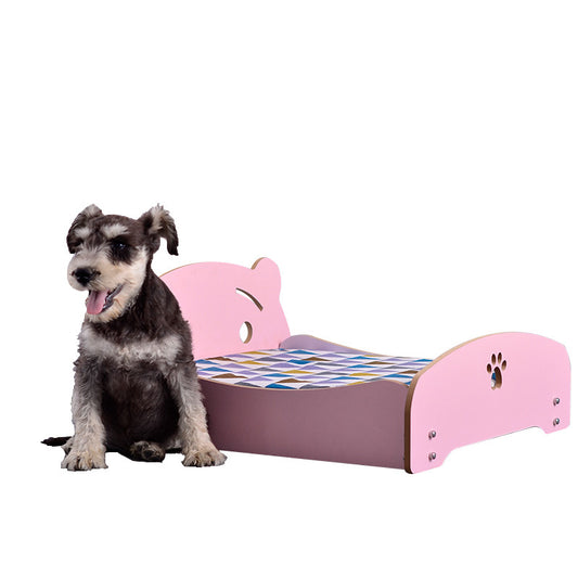 Wholesale removable and washable four-season universal princess nest pet dog dog wooden bed with cushion nest teddy than bear medium and small dog cat bed