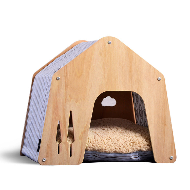 Wholesale cat's nest, dog's nest, universal in all seasons, delivery room, ventilated and environmentally friendly solid wood furniture, a variety of colors to choose from