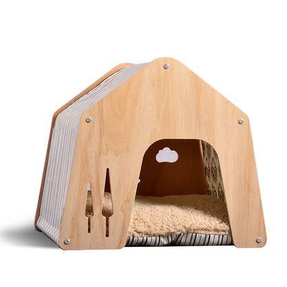 Wholesale cat's nest, dog's nest, universal in all seasons, delivery room, ventilated and environmentally friendly solid wood furniture, a variety of colors to choose from