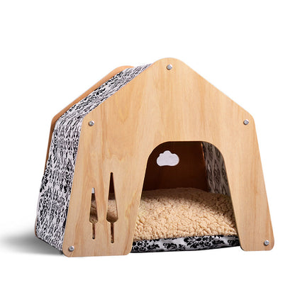 Wholesale cat's nest, dog's nest, universal in all seasons, delivery room, ventilated and environmentally friendly solid wood furniture, a variety of colors to choose from