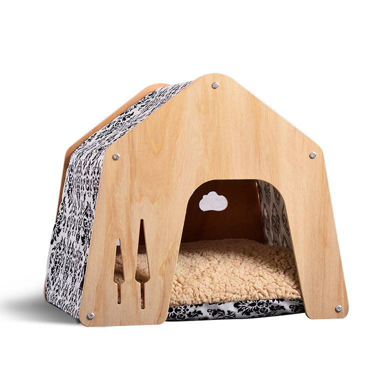 Wholesale cat's nest, dog's nest, universal in all seasons, delivery room, ventilated and environmentally friendly solid wood furniture, a variety of colors to choose from