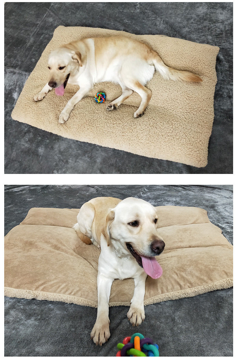 Wholesale winter new warm fully removable oversized cotton wool dog mat