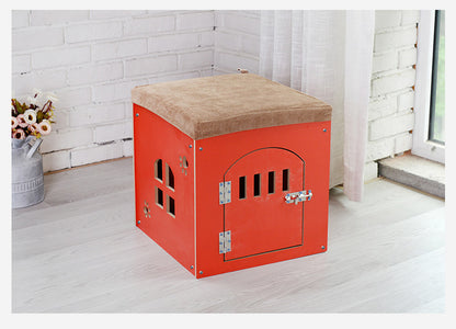 Wholesale Pet Shoe Changing Stool Removable and Washable Four Seasons Pet House Wooden Pet Nest Storage Kennel Cat Nest Rabbit Cage