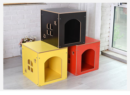 Wholesale Pet Shoe Changing Stool Removable and Washable Four Seasons Pet House Wooden Pet Nest Storage Kennel Cat Nest Rabbit Cage