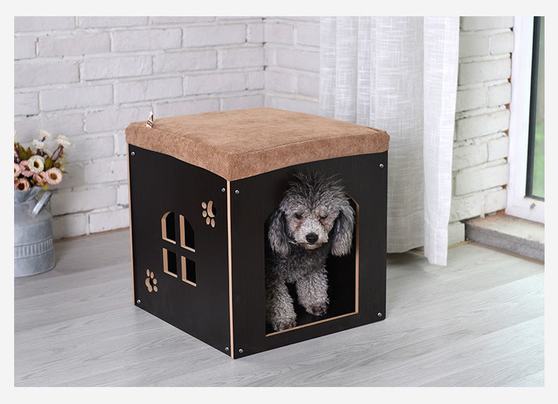 Wholesale Pet Shoe Changing Stool Removable and Washable Four Seasons Pet House Wooden Pet Nest Storage Kennel Cat Nest Rabbit Cage