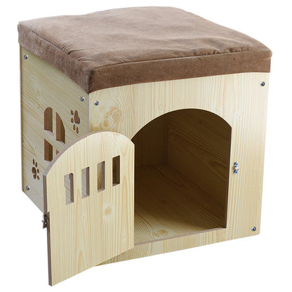 Wholesale Pet Shoe Changing Stool Removable and Washable Four Seasons Pet House Wooden Pet Nest Storage Kennel Cat Nest Rabbit Cage