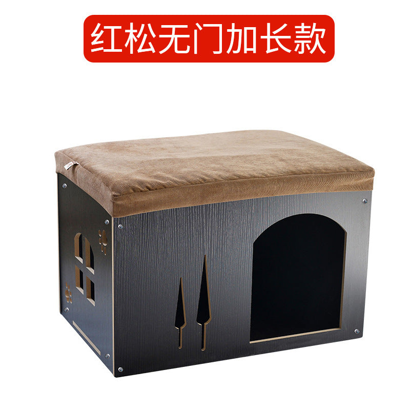 Wholesale Pet Shoe Changing Stool Removable and Washable Four Seasons Pet House Wooden Pet Nest Storage Kennel Cat Nest Rabbit Cage