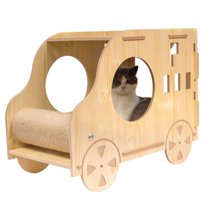 New Solid Wood Cat Nest Kennel Four Seasons General Motors Cat Bed Cat House Cat Scratch Post Cat Toy