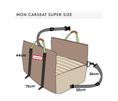 Wholesale pet car splicing brown front seat pet seat waterproof nest co-pilot safety car universal for cats and dogs