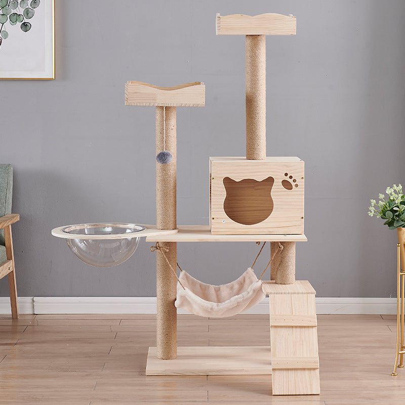 Wholesale cat climbing frame，Solid Wood Cat Nest ，Cat Tree ，Cat House ，Cat Nest Pine Cat Toy Cat Climbing Rack