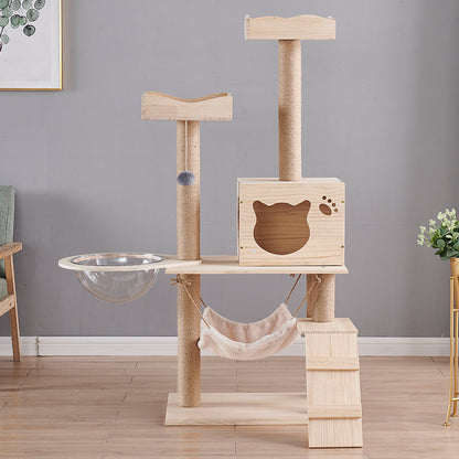 Wholesale cat climbing frame，Solid Wood Cat Nest ，Cat Tree ，Cat House ，Cat Nest Pine Cat Toy Cat Climbing Rack