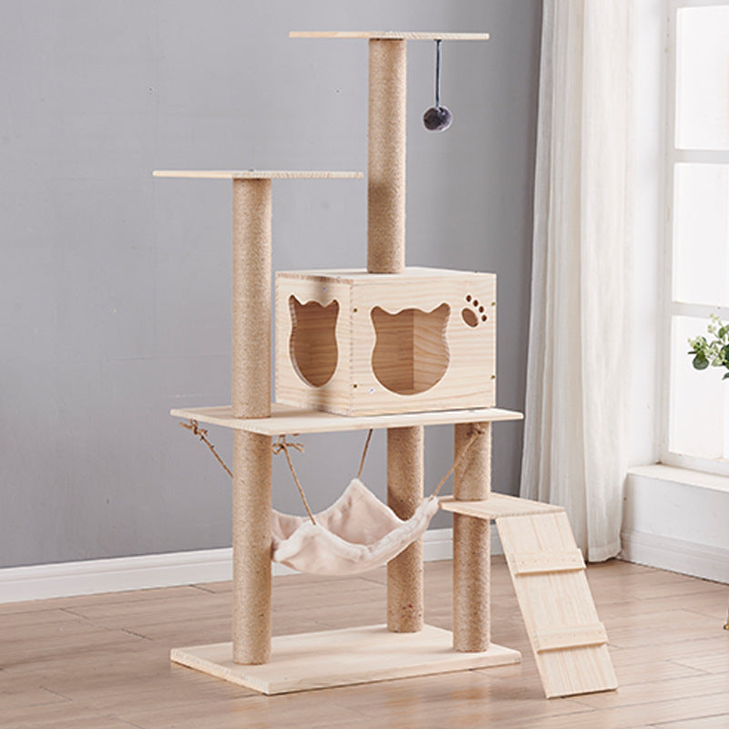 Wholesale cat climbing frame，Solid Wood Cat Nest ，Cat Tree ，Cat House ，Cat Nest Pine Cat Toy Cat Climbing Rack