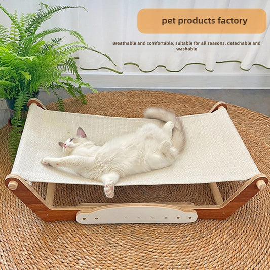 Pet hammock cat litter cat bed four seasons universal pet dog bed cat hammock fully removable and washable kennel