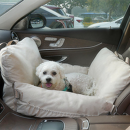 Wholesale Pet Car Pad Four Seasons Dog Car Nest Linen Car Seat Front Dou Corgi Dog Bed