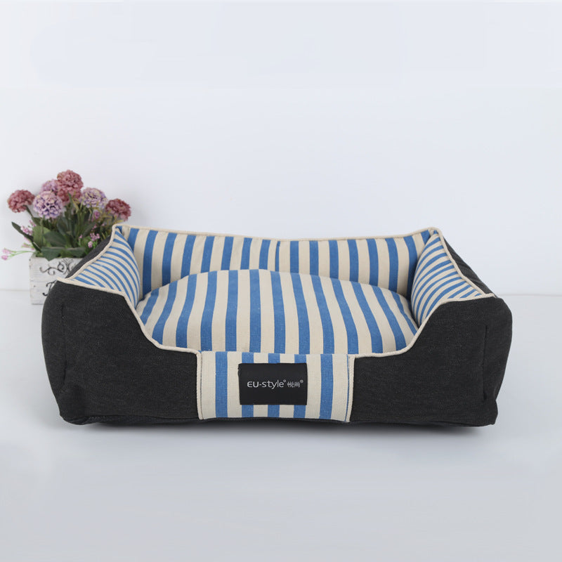 Wholesale scratch-resistant kennel cat litter spring and summer new product removable and washable pet litter four seasons available semi-closed pet pad