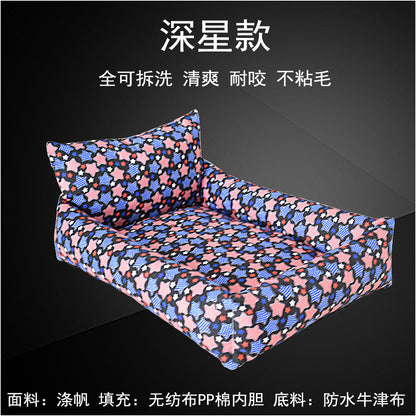 Wholesale summer pet cat kennel pad cage bite resistant full dismantling teddy than bear golden retriever dog kennel