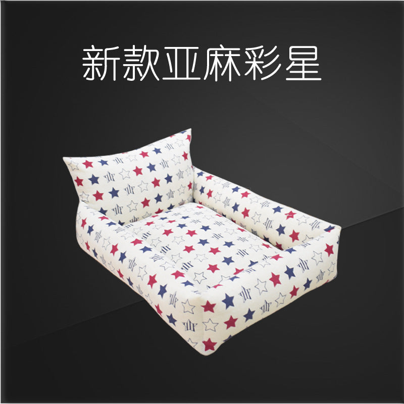 Wholesale summer pet cat kennel pad cage bite resistant full dismantling teddy than bear golden retriever dog kennel