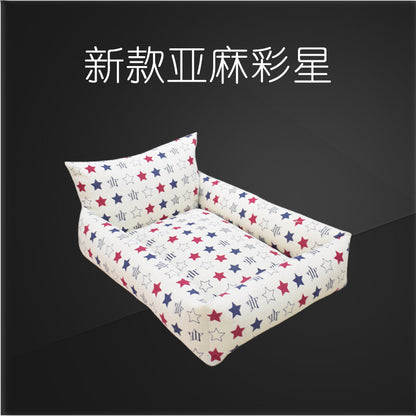 Wholesale summer pet cat kennel pad cage bite resistant full dismantling teddy than bear golden retriever dog kennel