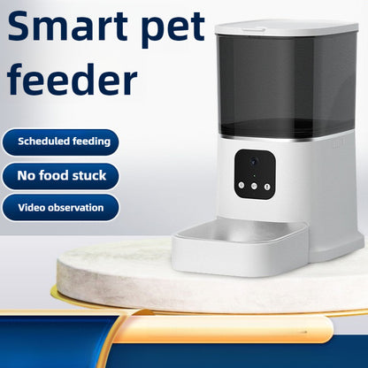 pet feeder pet cat dog food intelligent feeder timed and quantitative remote casting 6L dog feeding machine wifi automatic cat