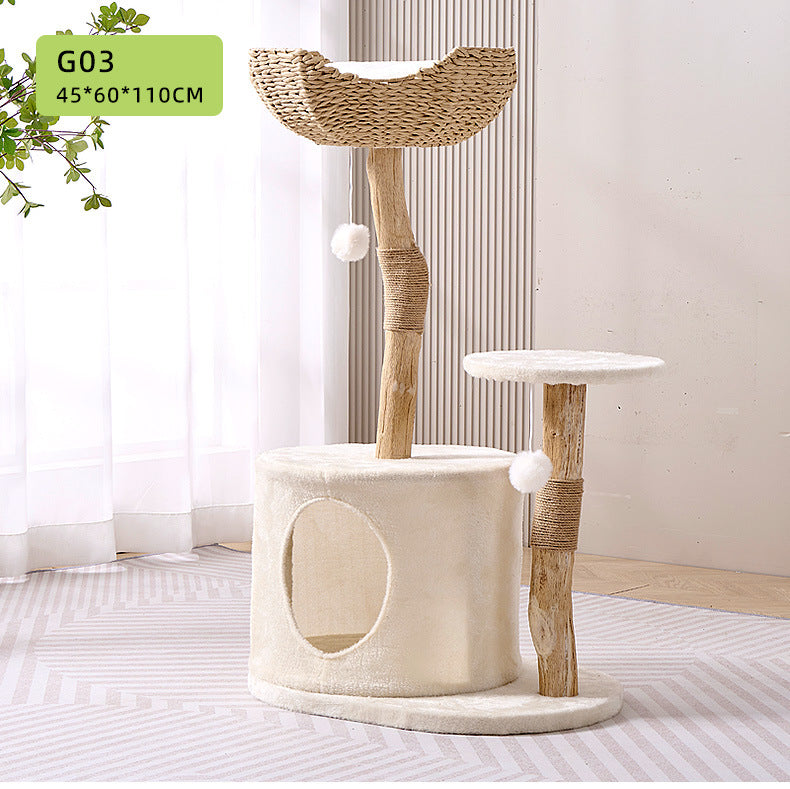Wholesale Fruit Wood Branches Cat Climbing Frame Big Cat Special Cat Scratch Post Toys Pet Supplies Cat Nest Cat House