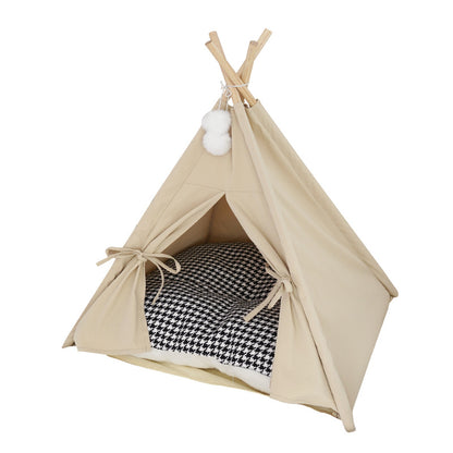 Wholesale cat litter kennel Japanese pet tent solid color cat dog small dog general pet supplies cat