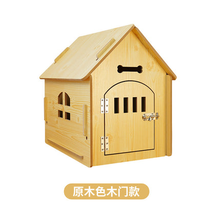 Wholesale pet dog house removable and easy to install Four Seasons cat nest wooden house dog cage indoor and outdoor universal