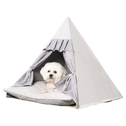 Wholesale F Foldable Striped Triangle Pet Tent Cat Nest Dog House