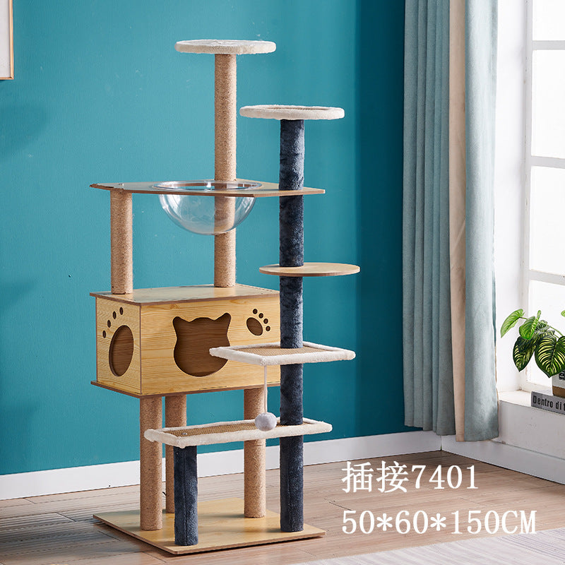 Wholesale Indoor Cat Scratch Board Cat Jump Platform Cat Tree Cat Climbing Frame Space Capsule Cat Nest Cat Supplies Cat Scratch Post