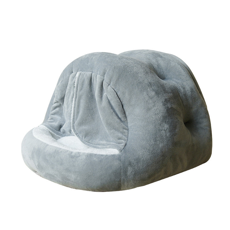 Wholesale cat winter warm velvet super thick cat nest space capsule shell nest removable closed cat nest rabbit nest