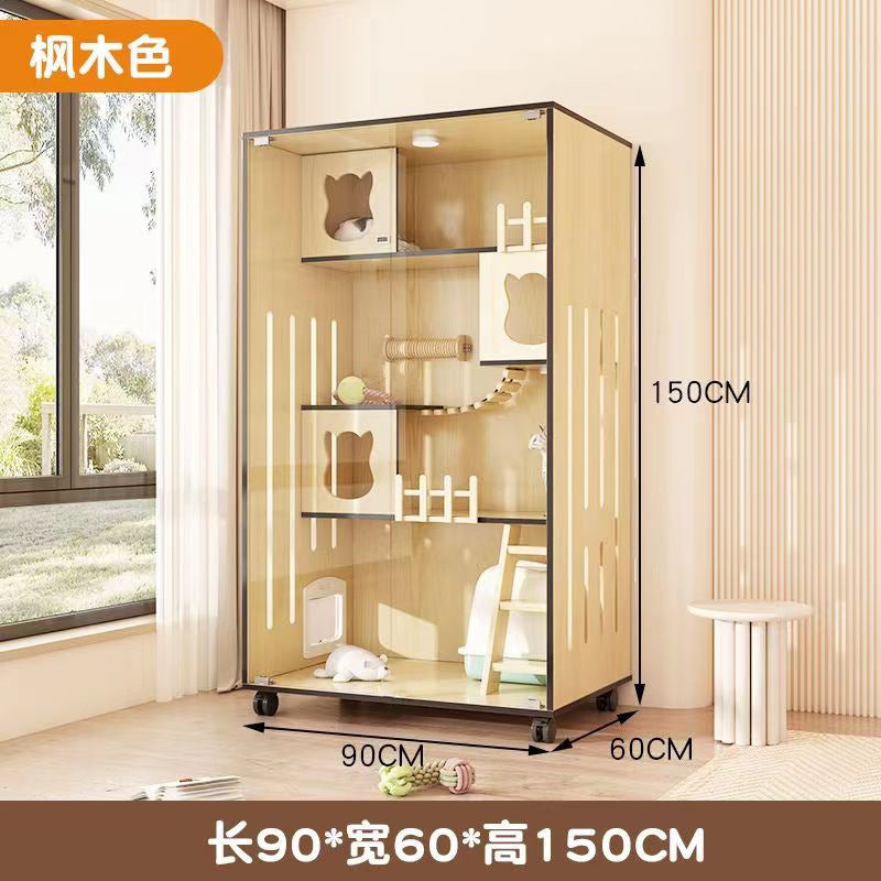 Cat Cage Cat Villa Pet Cabinet Large Free Space Luxury Cat Cat House Cat House Cat House Pet Cabinet