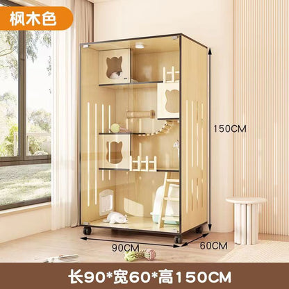 Cat Cage Cat Villa Pet Cabinet Large Free Space Luxury Cat Cat House Cat House Cat House Pet Cabinet