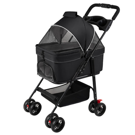 Wholesale Pet Cart Dog Cat Teddy Baby Cart Out Small Pet Cart Lightweight Foldable Outdoor Travel