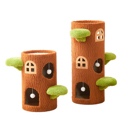 cattery Cat nest  integrated multi-layer cat nest large sisal cat scratching column cat tree cat scratching nest universal in all seasons