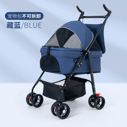 Wholesale Pet Cart Dog Cat Teddy Baby Cart Out Small Pet Cart Lightweight Foldable Outdoor Travel