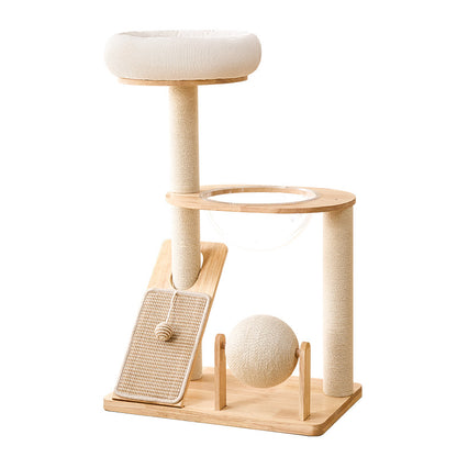 Cat climbing frame and cat nest integrated household small apartment does not occupy a large cat special cat shelf scratch-resistant cross-border foreign trade special supply