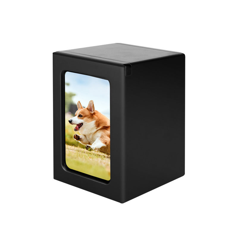 Wooden Photo Frame Pet Memorial Urn Wooden Funeral Cat Dog Memorial Urn