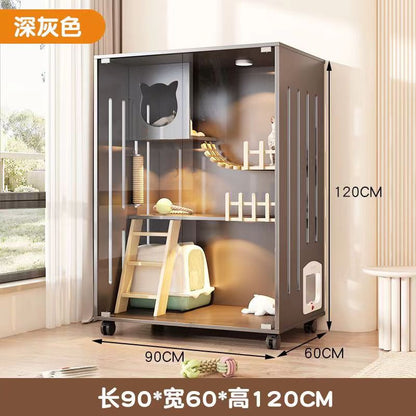 Cat Cage Cat Villa Pet Cabinet Large Free Space Luxury Cat Cat House Cat House Cat House Pet Cabinet