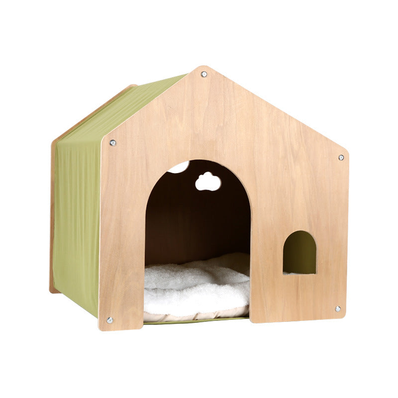 Wholesale high-grade wooden cat litter, kennel, delivery room, universal in all seasons, environmentally friendly solid wood furniture, removable and washable, not sultry