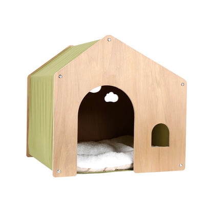 Wholesale high-grade wooden cat litter, kennel, delivery room, universal in all seasons, environmentally friendly solid wood furniture, removable and washable, not sultry