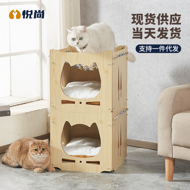 Wholesale Cat Nest Four Seasons Stackable Cat Bed House Furniture House Pet Supplies Cat Hammock