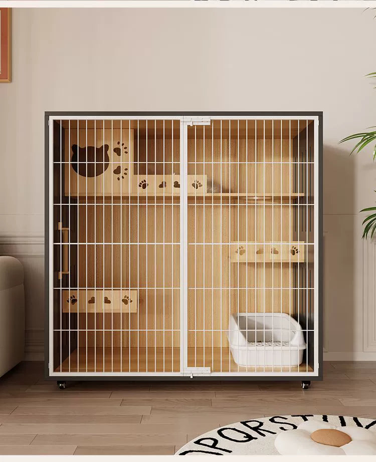 Wholesale Iron Mesh Cat Villa Pet Cabinet Cat Cage Household Indoor Cat Nest Cat House Large Space Cat House Cat House Cabinet