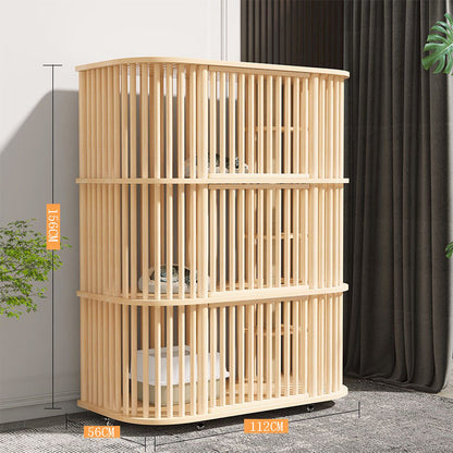 Cat villa,Double-layer solid wood cat cage oversized space indoor cat villa removable cat cabinet cat cage cat house cat room breeding cat nest